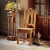 Design Toscano Sudbury Hand-Carved Solid Pine Gothic Side Chair AF1664
